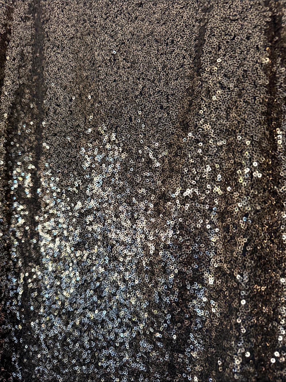 Sequin Maxi Skirt Size S excellent condition w/side slit Chocolate - Picture 5 of 7